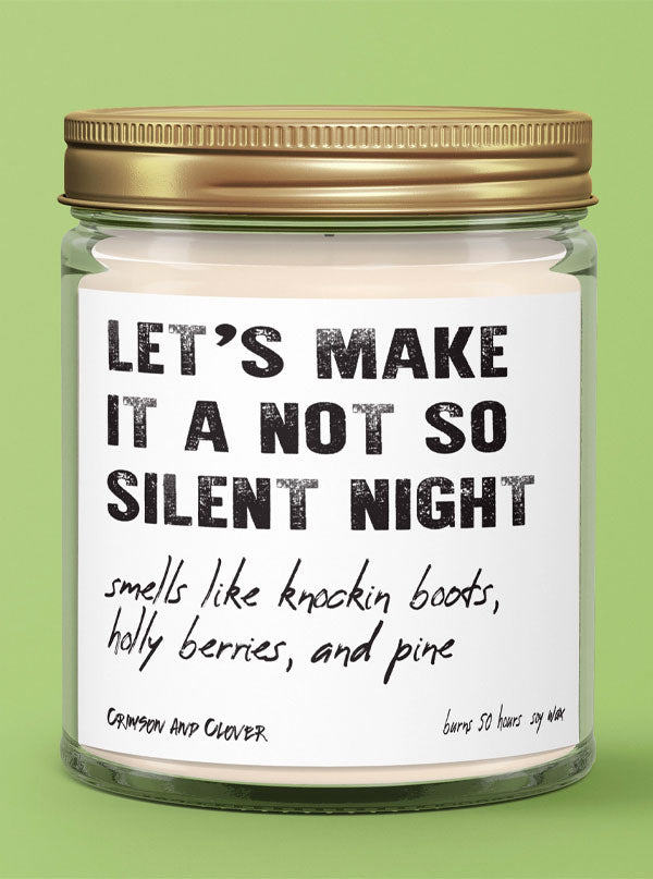 Not So Silent Night Candle