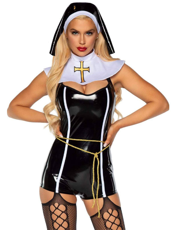 Women&#39;s Sinful Sister Nun Costume