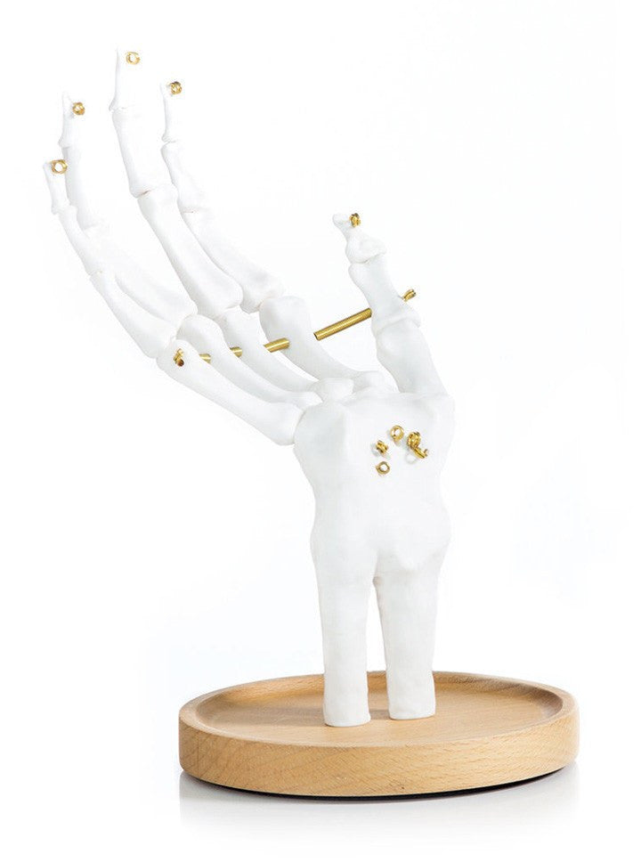 &quot;Skeleton Hand&quot; Jewelry Tidy (White) - www.inkedshop.com