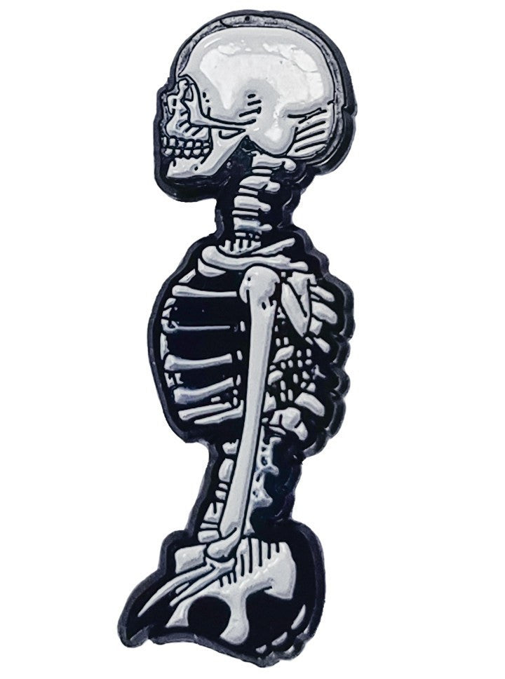 &quot;Skeleton Torso&quot; Metal Enamel Pin by INKED - www.inkedshop.com