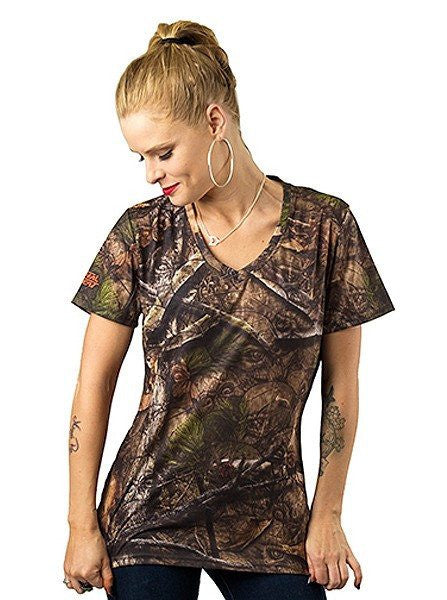 Women&#39;s &quot;Skull Camo&quot; Tee by Lethal Angel (Green) - www.inkedshop.com