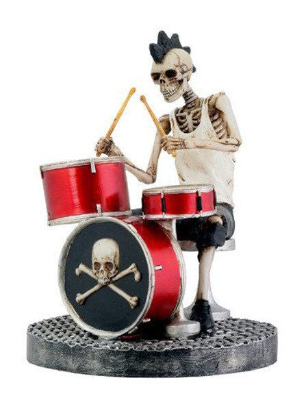Skull Drummer Statue by Summit Collection - www.inkedshop.com