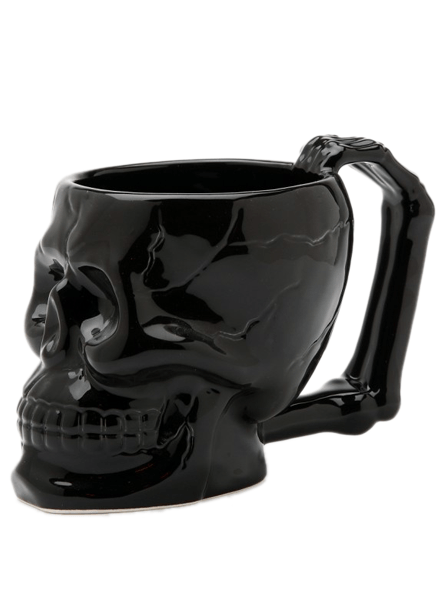 &quot;Skull&quot; Coffee Mug by Pacific Trading (Black) - www.inkedshop.com