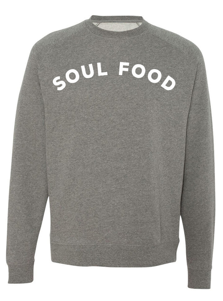 Unisex &quot;Soul Food&quot; Crewneck Sweatshirt by Pyknic (Heather Grey) - www.inkedshop.com