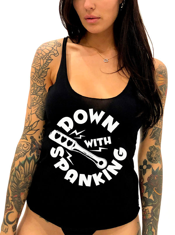 Women&#39;s Down With Spanking Tank