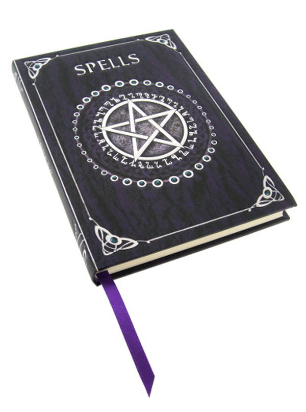 Purple Spell Book Embossed Journal