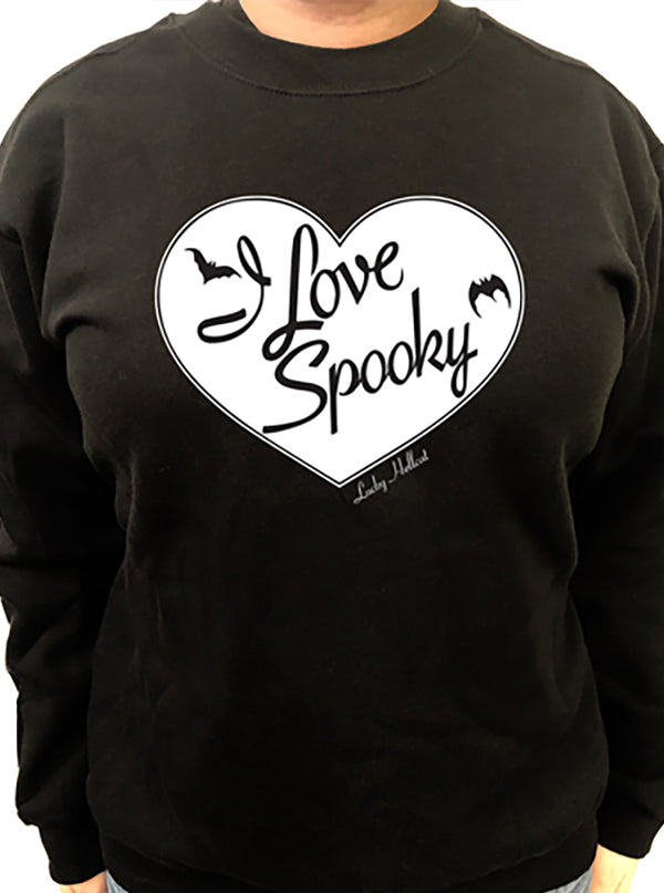 Unisex Lucky Hellcat Spooky Crewneck Sweatshirt