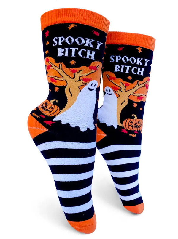 Women&#39;s Spooky Bitch Crew Socks