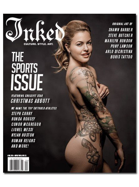 Inked Magazine: The Sports Issue Featuring Christmas Abbott - April 2016 - www.inkedshop.com