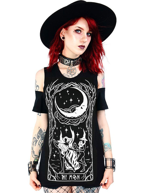 Women&#39;s Witches Chant Cold Shoulder Tee