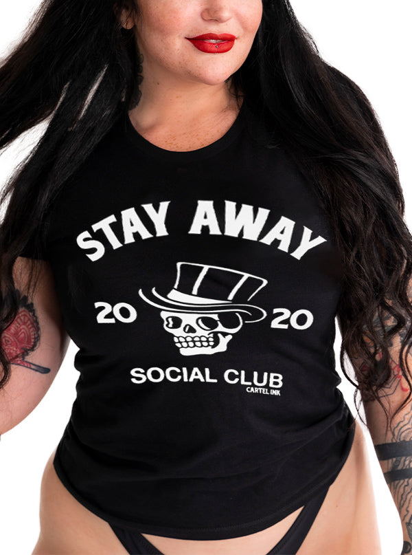 Women&#39;s Stay Away Social Club Tee