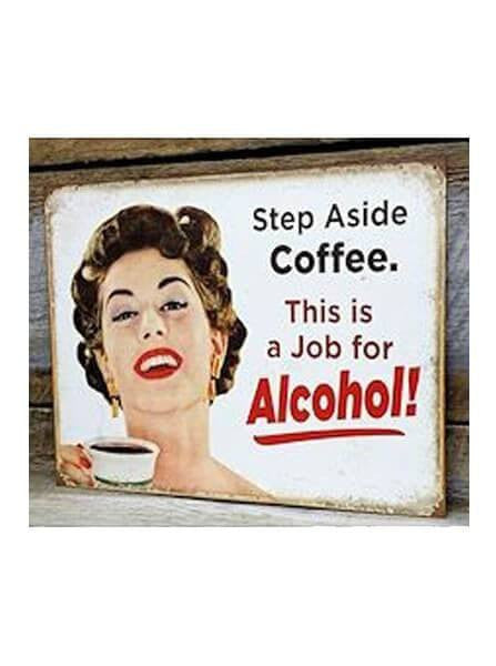 &quot;Step Aside Coffee&quot; Metal Sign - www.inkedshop.com