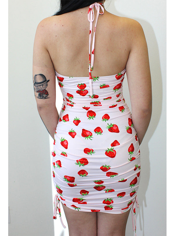 Women&#39;s Strawberry Dreams Ruched Dress