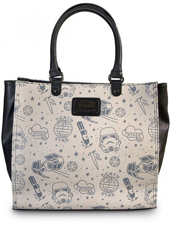 Star Wars &quot;Darth Vader Tattoo&quot; Tote by Loungefly (Black) - www.inkedshop.com