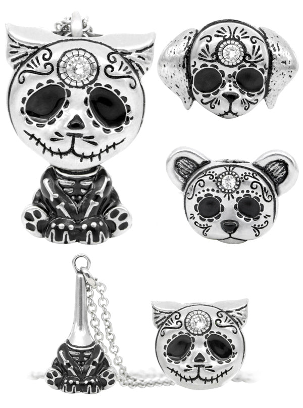 Day of the Dead Skeleton Interchangeable Necklace