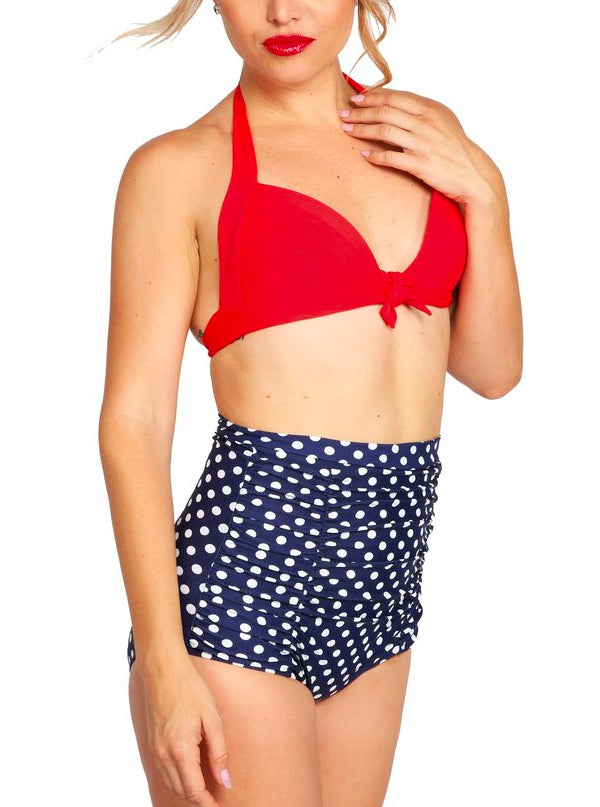 Women&#39;s Polka Dot High Waist Bikini