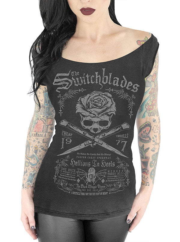 Women&#39;s The Switchblades Off Shoulder Tee