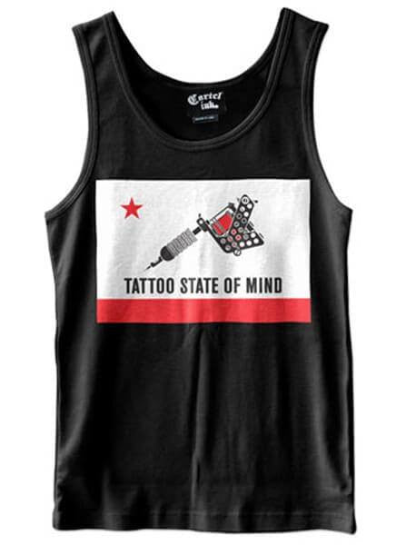 Men&#39;s &quot;Tattoo State Of Mind&quot; Tank by Cartel Ink (Black) - www.inkedshop.com