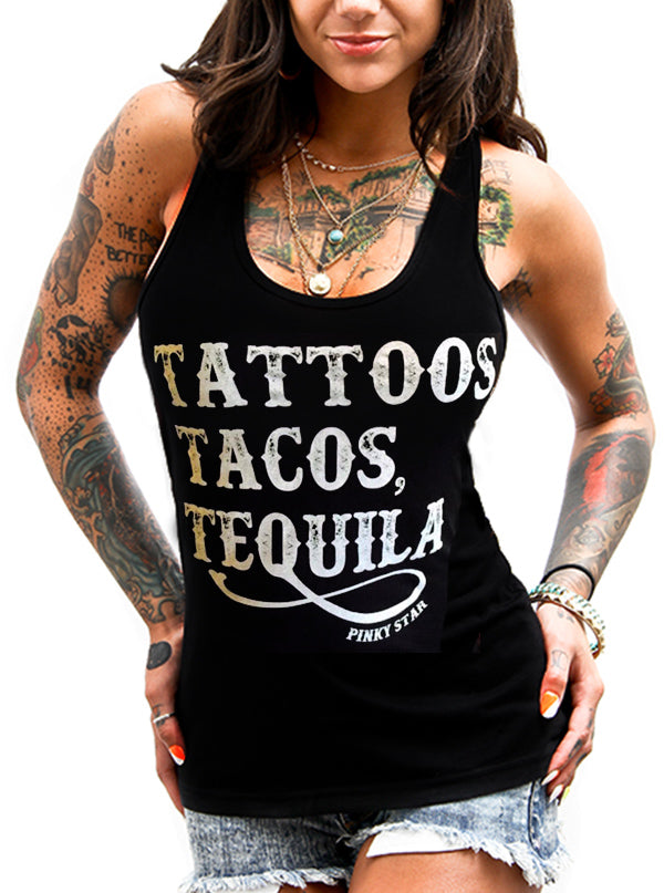 Women&#39;s Tattoos, Tacos and Tequila Tank