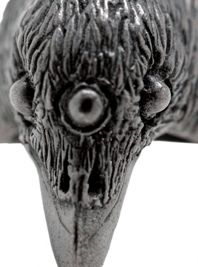 &quot;Three Eyed Raven&quot; Ring by Blue Bayer Design (Sterling Silver) - www.inkedshop.com
