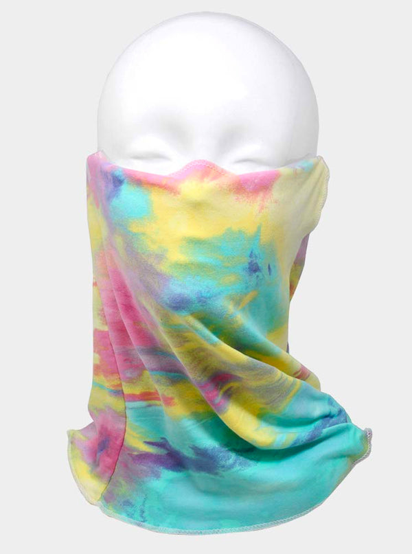 Tie Dye Print Seamless Face Tube Mask