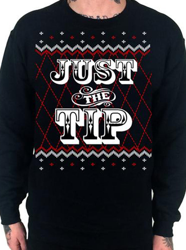 Men&#39;s Just The Tip Ugly Christmas Sweatshirt