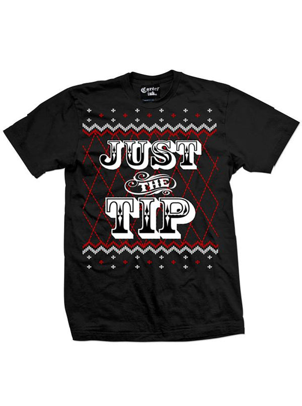 Men&#39;s Just The Tip Ugly Christmas Sweater Tee