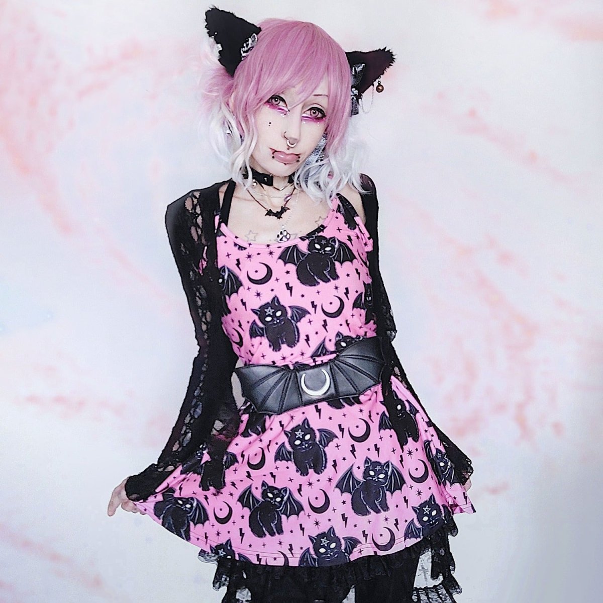 Women&#39;s Vampurr The Vampire Cat Skater Dress