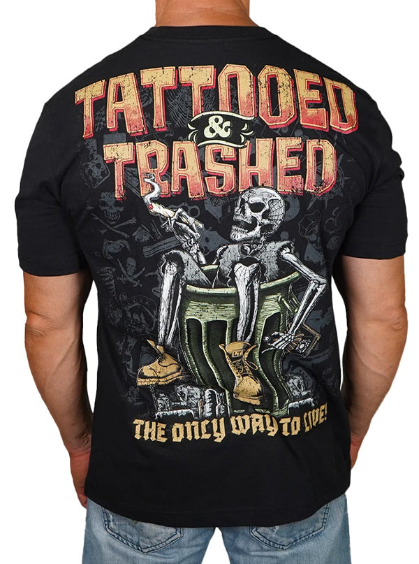 Men&#39;s Tattooed and Trashed Tee