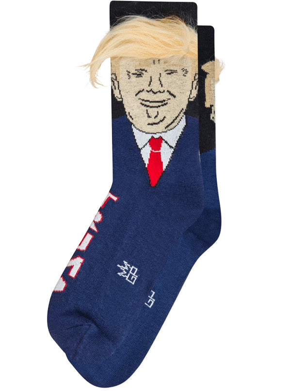 Unisex Trump Dress Crew Socks with Hair