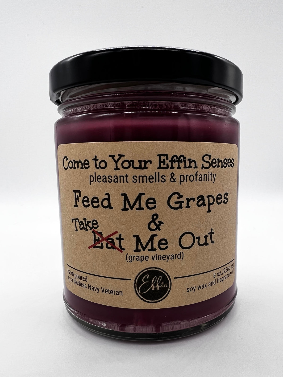 Feed Me Grapes &amp; Take (Eat) Me Out Candle
