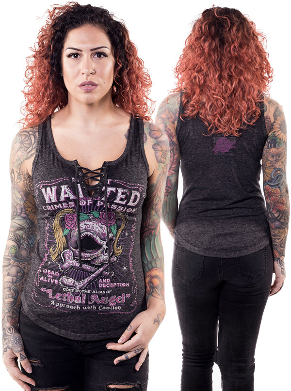 Women&#39;s Most Wanted Lace Up Tank