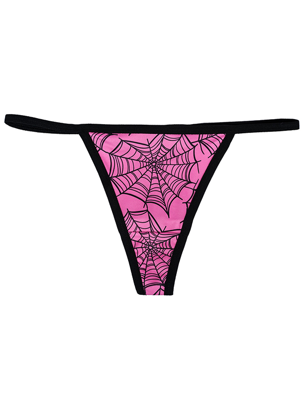 Women's Web Hearts Thong Underwear