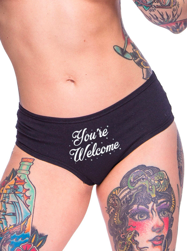 Women&#39;s You&#39;re Welcome Booty Shorts