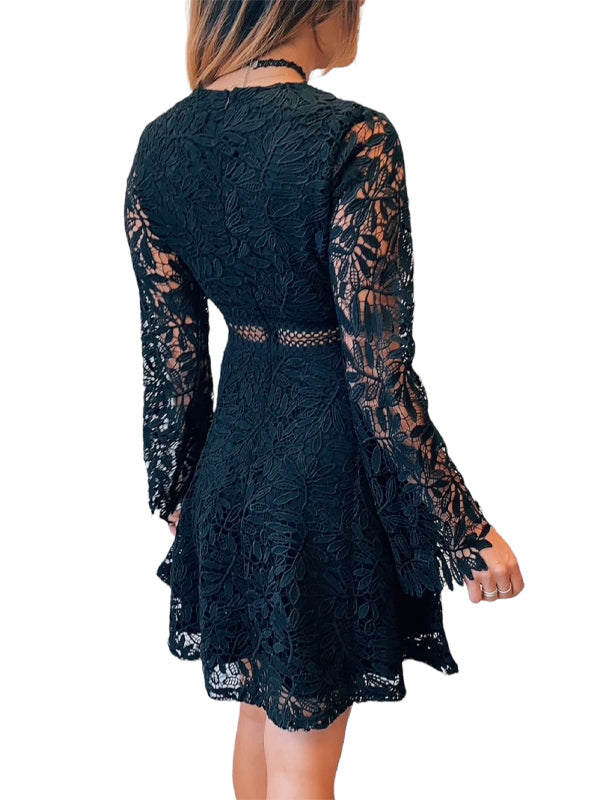 Women&#39;s Wicca Crochet Mini Dress