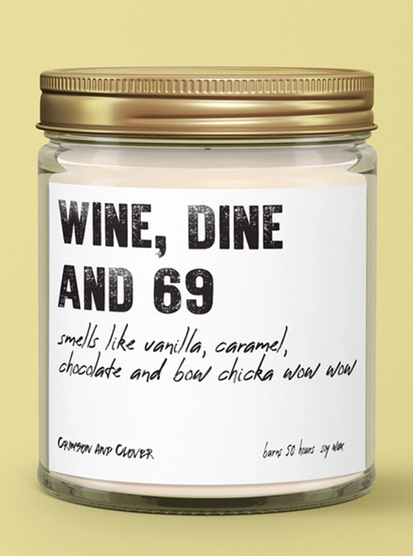 Wine Dine 69 Candle