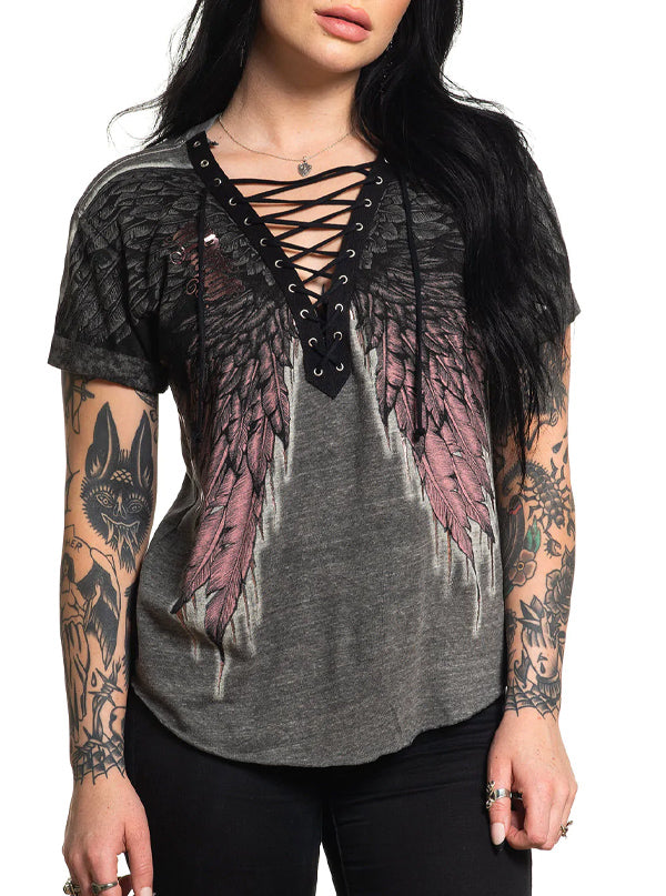Women&#39;s Age Of Winter Lace Up Tee