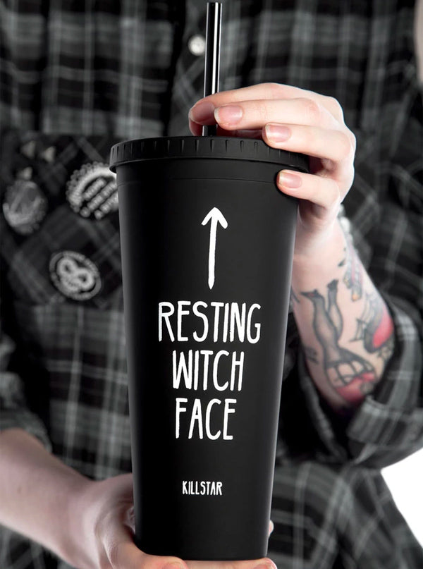 Resting Witch Face Cold Brew Cup