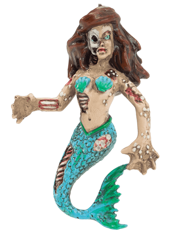 Zombie Mermaid Ornament